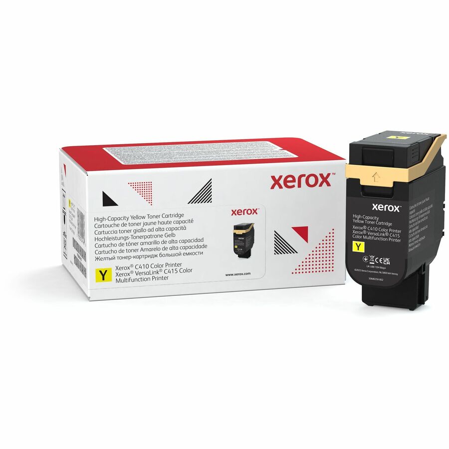 Xerox Genuine C410 & VersaLink C415 Yellow High Capacity Toner Cartridge (006R04688) – 7000 Pages