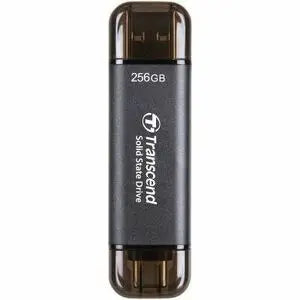 Transcend ESD310C Portable SSD - 256GB External Drive with USB Type-C & Type-A Connectivity