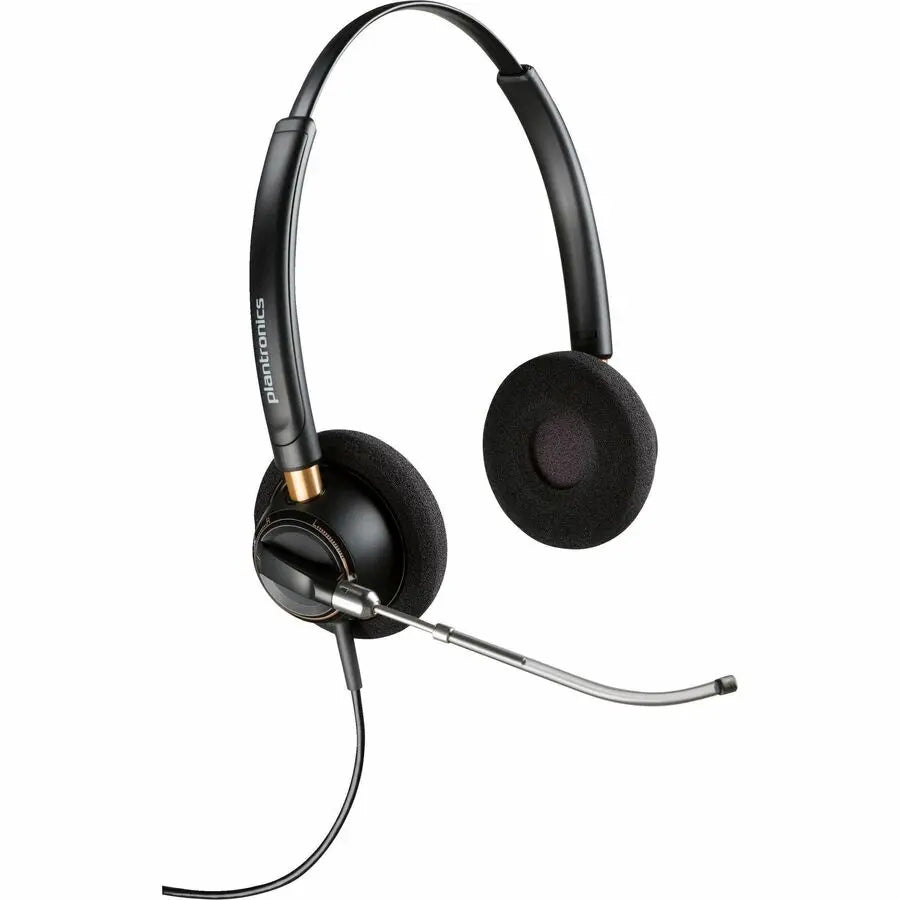 Poly EncorePro 520V Binaural Headset with USB-A, USB-C, and 3.5mm Connector for Mac and Office Use