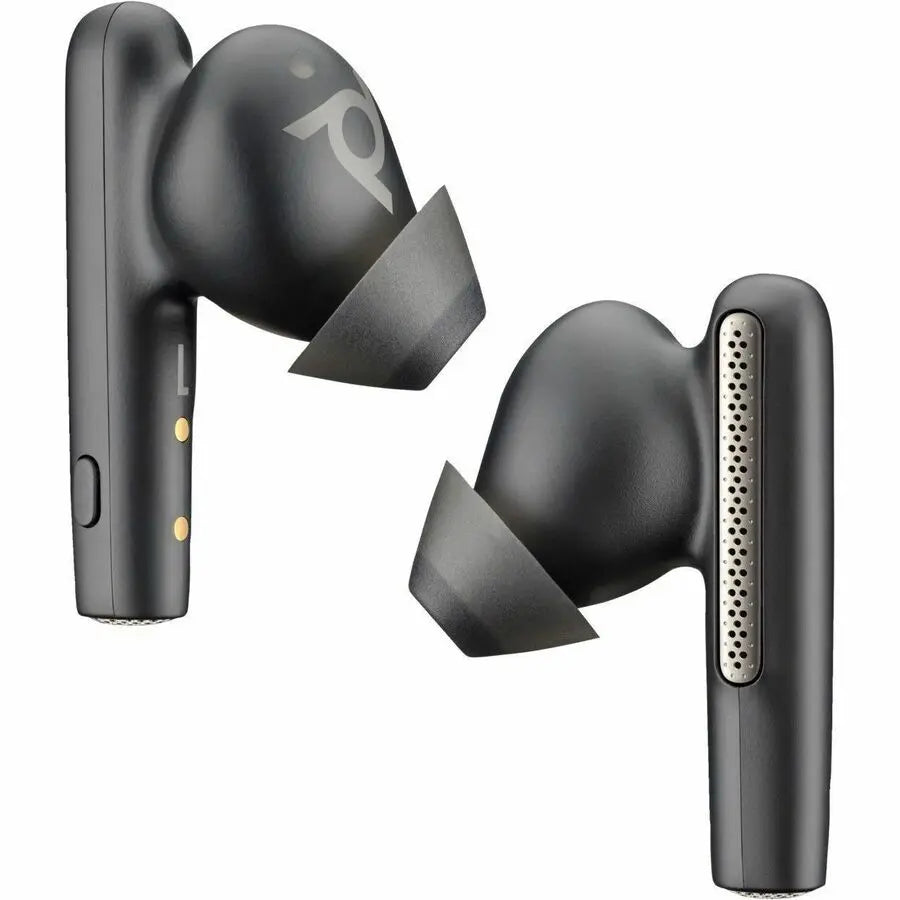 Poly Voyager Free 60+ UC Wireless Earset with Touchscreen Charging Case for iOS and PC - Carbon Black