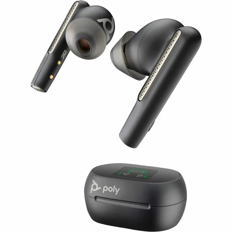 Poly Voyager Free 60+ UC Wireless Earbuds with Active Noise Cancellation and Touchscreen Charging Case