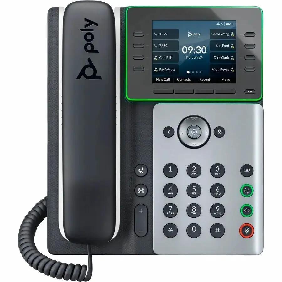 HP Inc. Poly Edge E350 IP Phone with PoE, Wi-Fi, and Bluetooth - TAA Compliant by HP Inc.