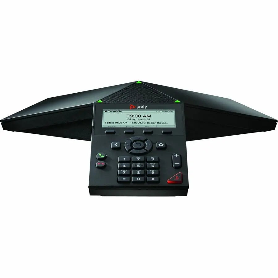 Poly Trio 8300 IP Conference Phone by HP Inc. – Corded, Wi-Fi & Bluetooth, Black