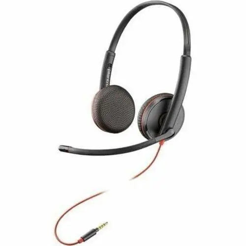 Poly Blackwire C3225 Headset with 3.5mm Audio Jack and Noise Cancellation