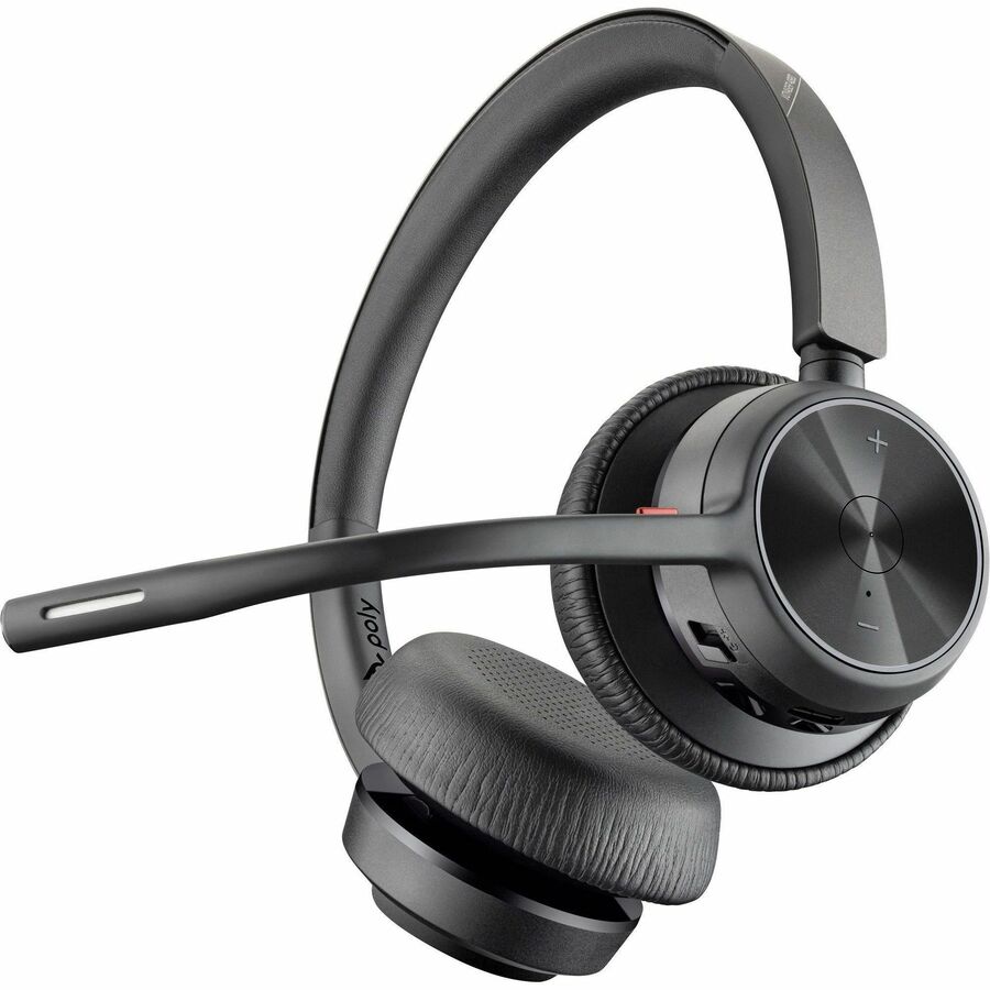Poly Voyager 4320 USB-A Headset with BT700 Dongle – Wireless Bluetooth Office Headset for Productivity and Communication