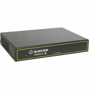 Black Box Emerald EMD2002PE-T-R2 PE KVM-over-IP Transmitter with Dual-Head DVI-D, USB 2.0, Audio, RJ45 and SFP Network Ports