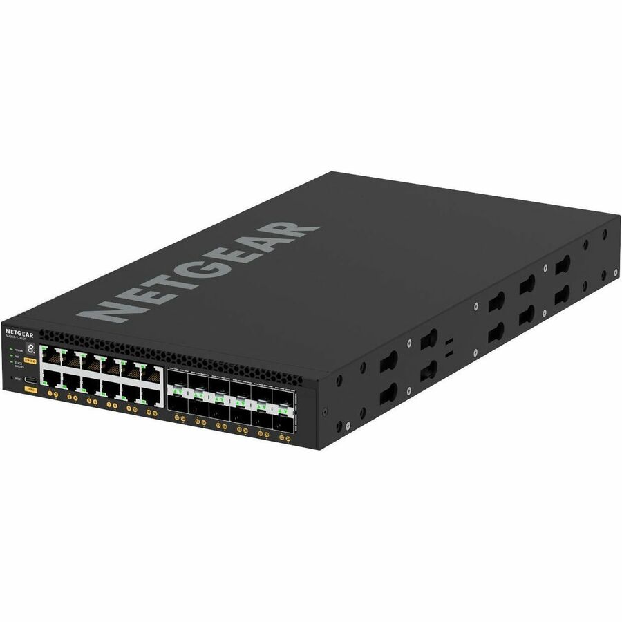 Netgear AV Line M4350-12X12F Ethernet Switch – 12 10G/Multi-Gig Ports, 24W Power Supply, 1U Rackmount for Professional AV and IT Networks
