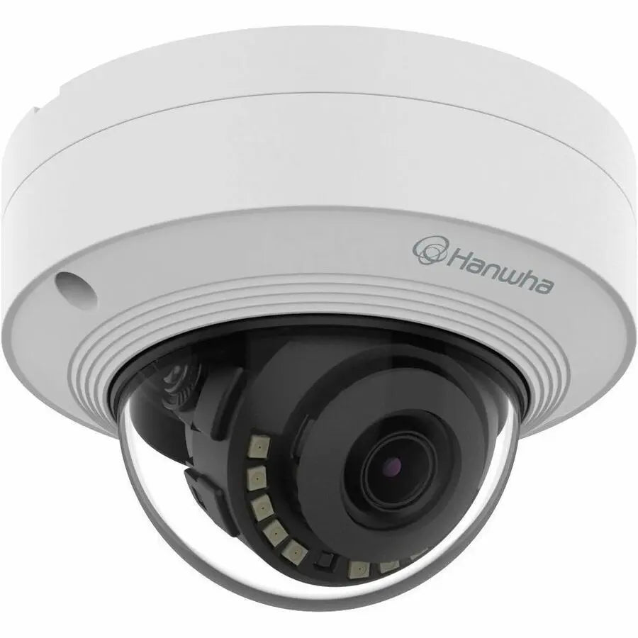 Hanwha QNV-C9011R 8MP 4K IR Vandal Dome Network Camera - White with PoE