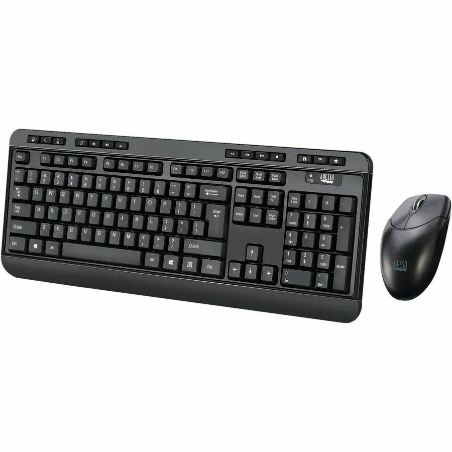 Adesso WKB-1320CB Antimicrobial Wireless Desktop Keyboard & Mouse Combo