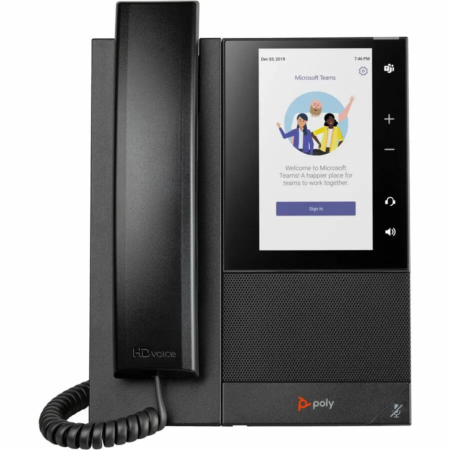 Poly CCX 505 Business Media Phone for Microsoft Teams and PoE-enabled GSA/TAA