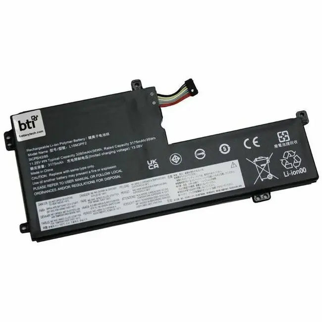 BTI Battery L18M3PF2 for Lenovo IdeaPad Notebooks – 36Wh Rechargeable Battery with 3 Cells