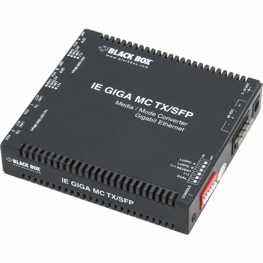 Black Box LGC340A-R2 Media Converter and Network Switch for Industrial Edge Applications