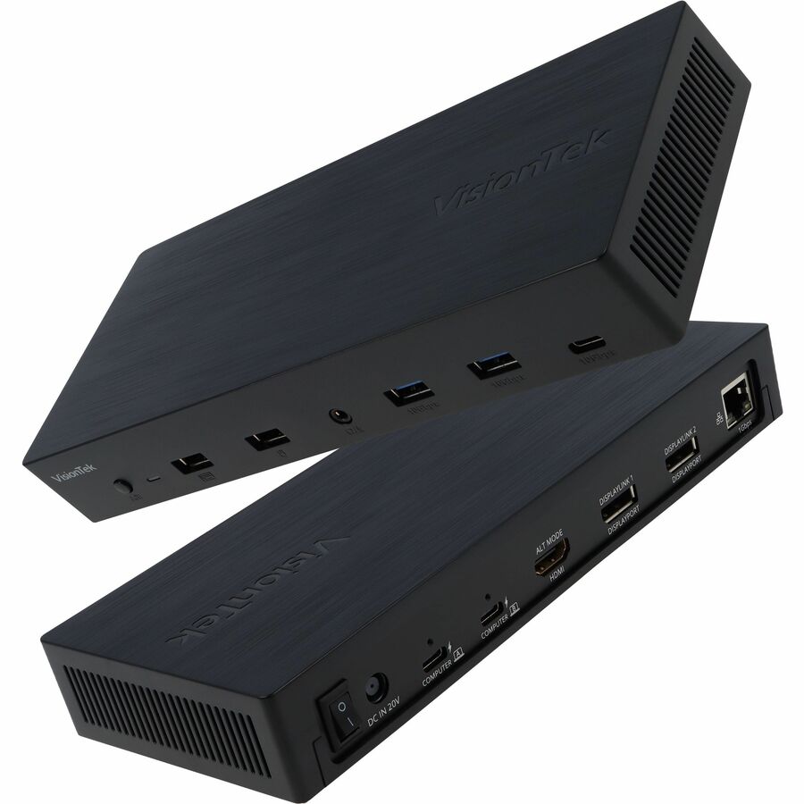 VisionTek VT4950 Dual-Laptop KVM USB-C Docking Station, Part Number 901520
