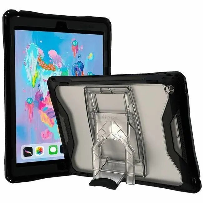 UZBL AfterShock Case for iPad 7th, 8th, and 9th Generation – Rugged Shock-Resistant Protective Cover with Kickstand and Removable Pencil Holder