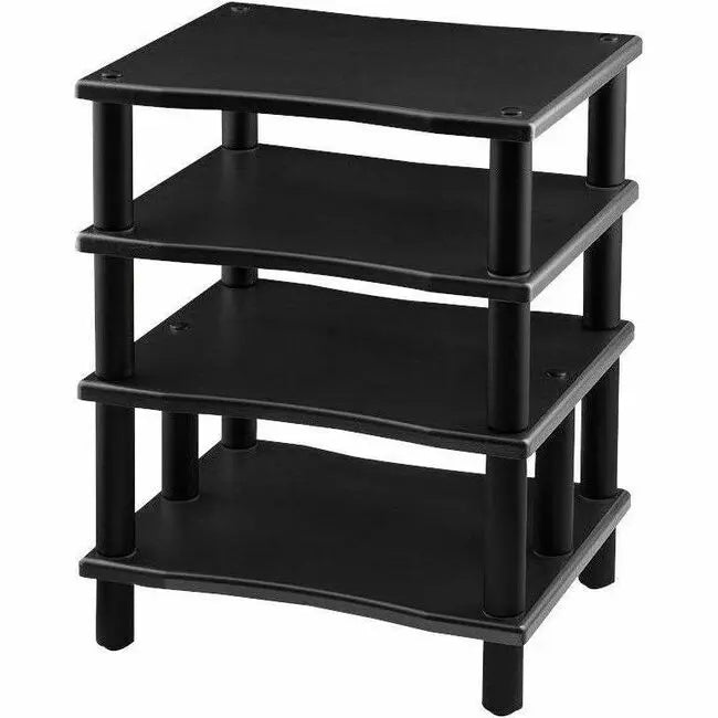 Monoprice Monolith Heavy Duty 4-Tier Audio Stand XL with 350 lb Capacity in Black