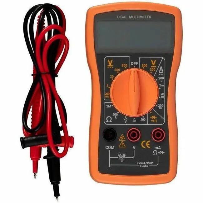 Monoprice Digital Multimeter Model 39385 for Voltage, Current, Resistance, and Diodes Testing