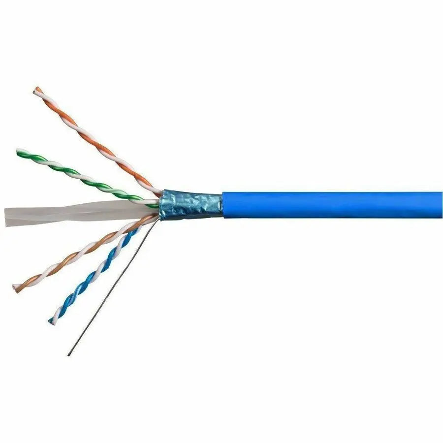 Monoprice Entegrade Category 6a Shielded Ethernet Cable - 1000 ft Bulk, Riser Rated, 23 AWG, Blue