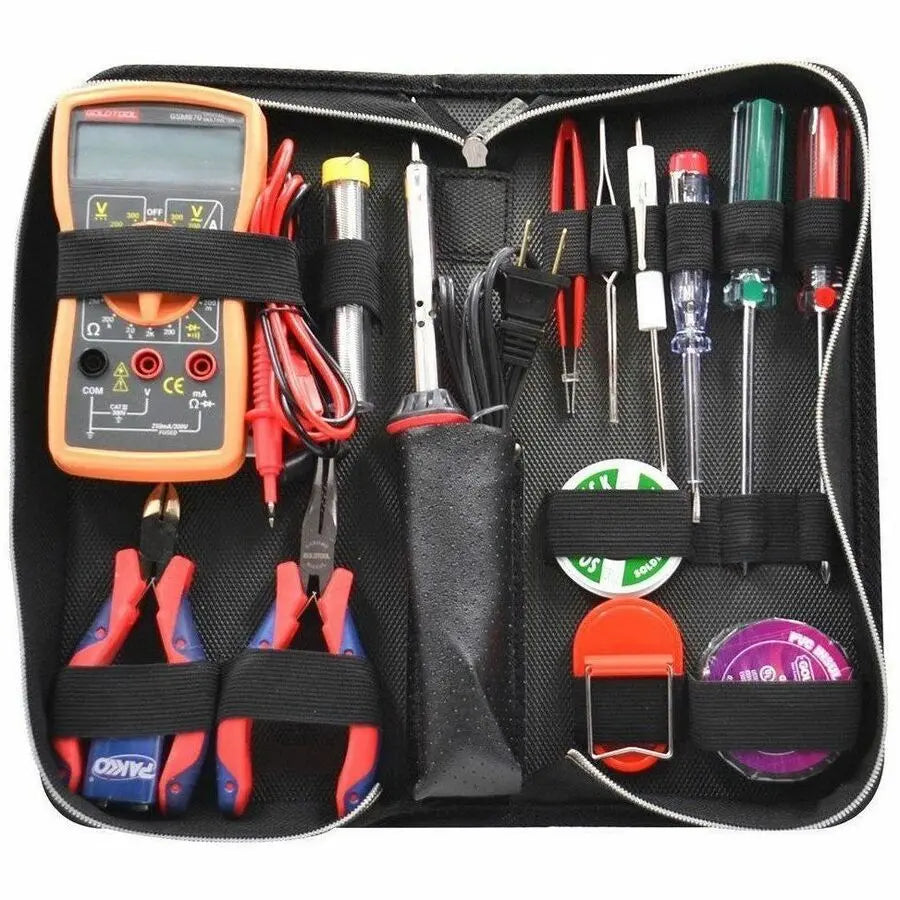 Monoprice 15-Piece Electrical Training Tool Kit - Essential Electrical Practice Set