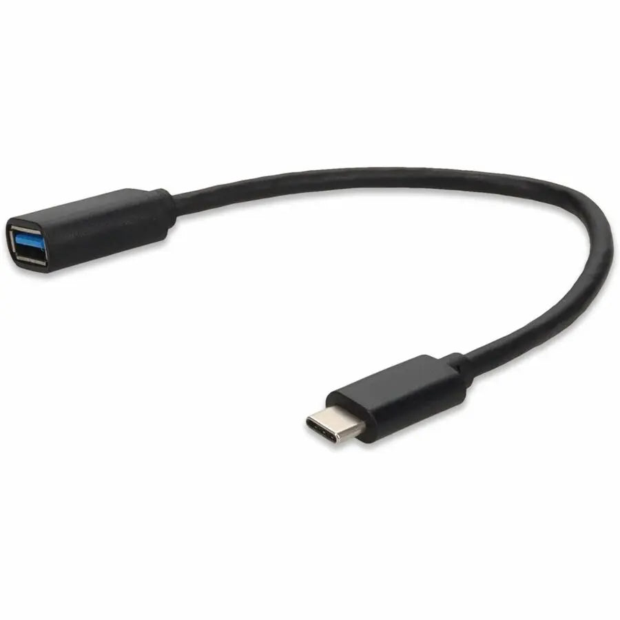 AddOn USB-C to USB 3.0 A Adapter Cable, 1 Foot, Black - Model USBC2USB3MF1F