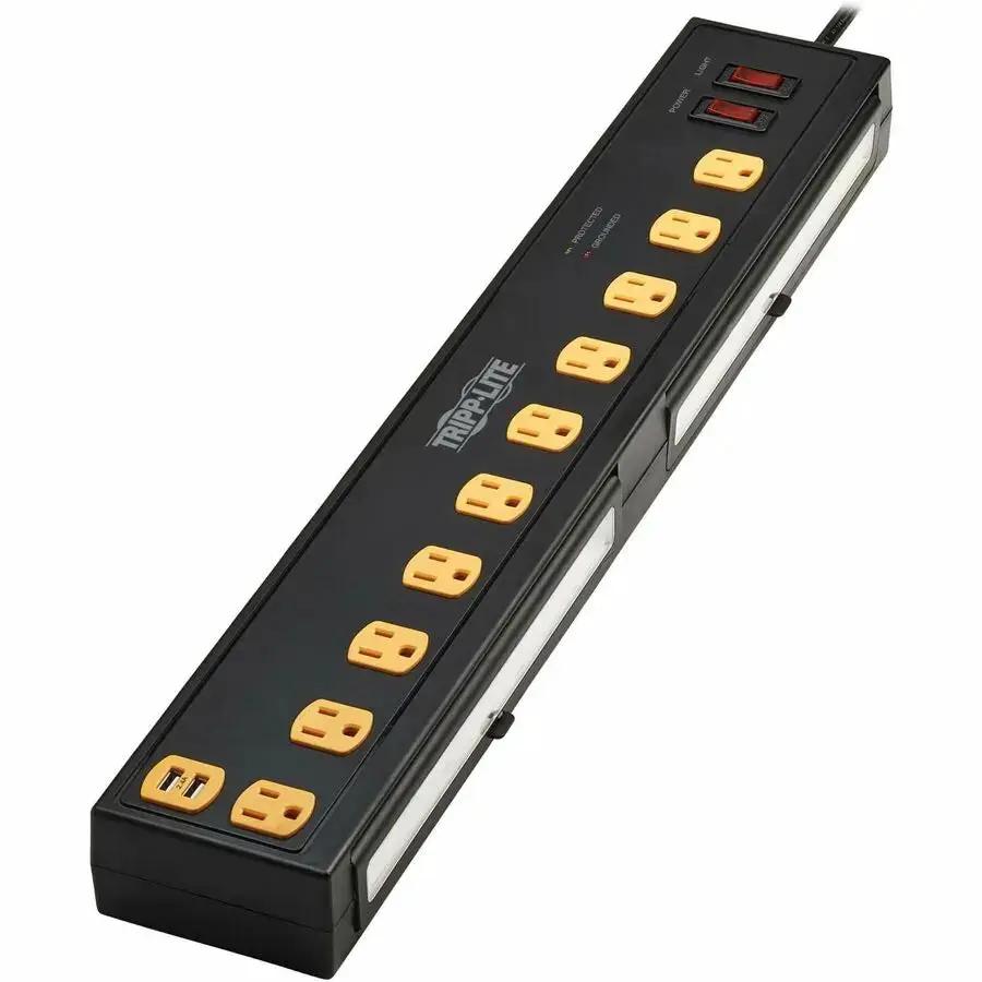 Eaton Tripp Lite Series Protect It! TLP1006USB 10-Outlet Surge Protector with USB Ports and Swivel LED Lights by Eaton Corporation