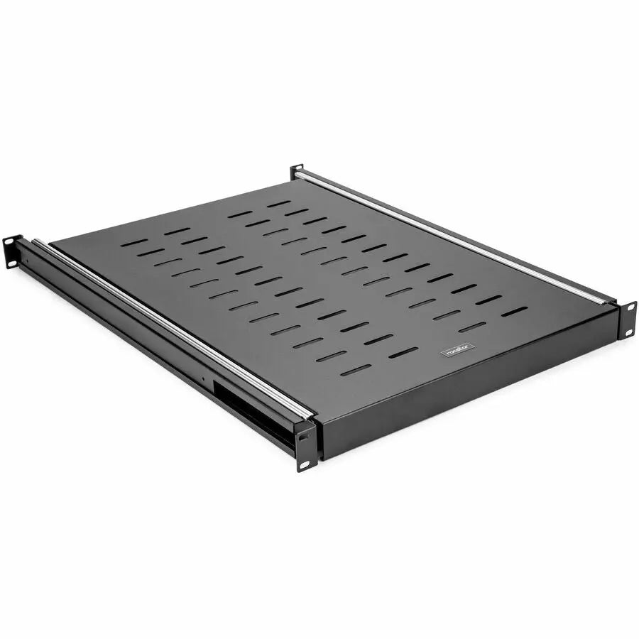 Rocstor 19-Inch Adjustable Sliding Server Rack Shelf with Vented Steel Design