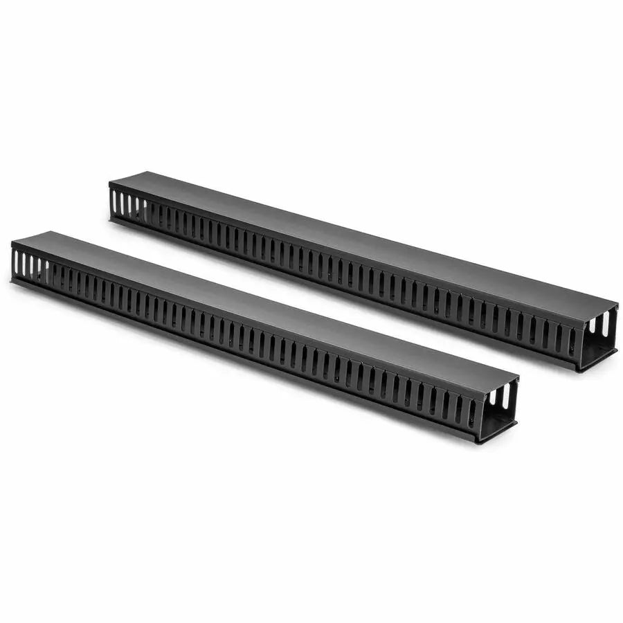 Rocstor Vertical Cable Organizer with Finger Ducts - 3 ft, 0U Rack Cable Management Solution