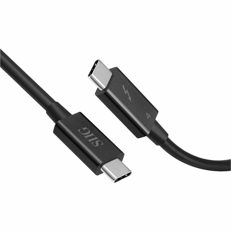 SIIG Thunderbolt 4 Data Transfer Cable - 2.3 Feet, Supports 8K@60Hz & Dual 4K@60Hz, 40Gbps Speed, 240W Power Delivery