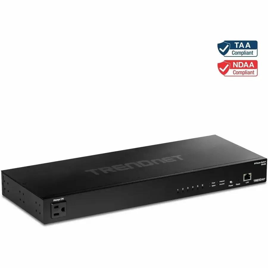 TRENDnet TPI-06 6-Outlet Managed Rackmount Power Distribution Unit for Server Racks and Cabinets by TRENDnet