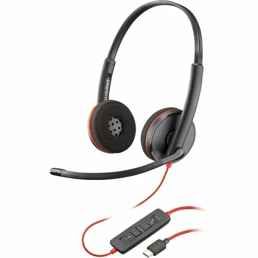 Poly Blackwire C3220 Stereo Headset with USB-C and USB-A Connectivity