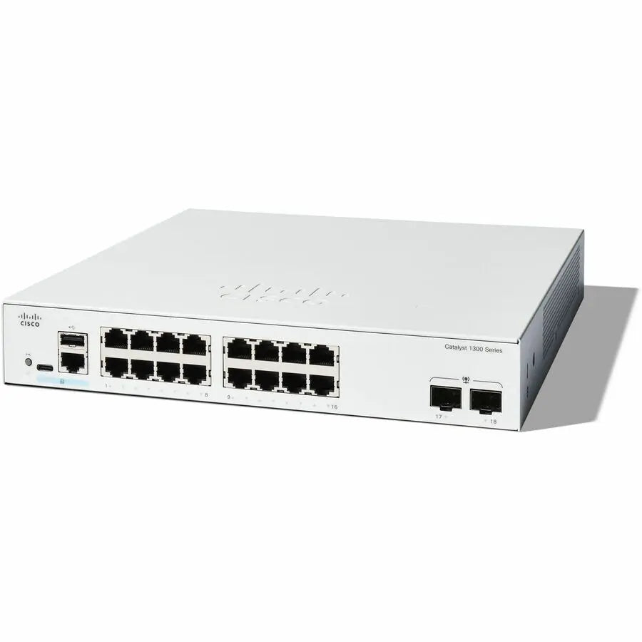 Cisco Catalyst C1300-16T-2G Ethernet Switch - Managed Layer 3 Gigabit Switch for Small and Medium Business