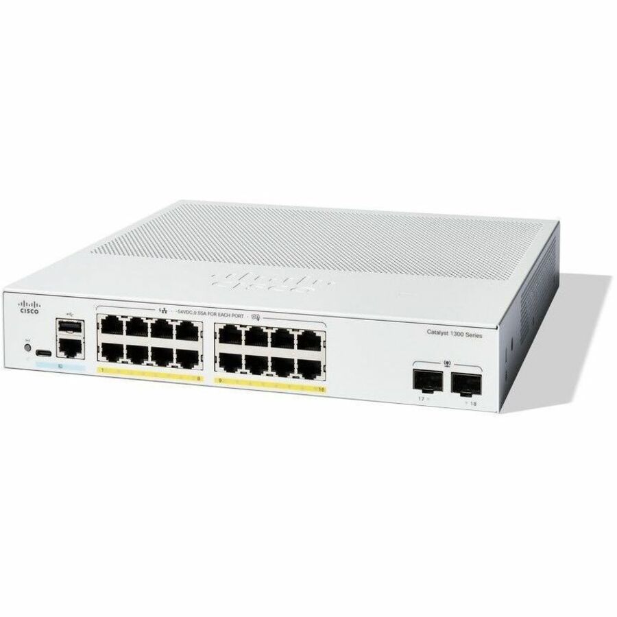 Cisco Catalyst C1300-16P-2G Ethernet Switch for Small to Medium Business Networks