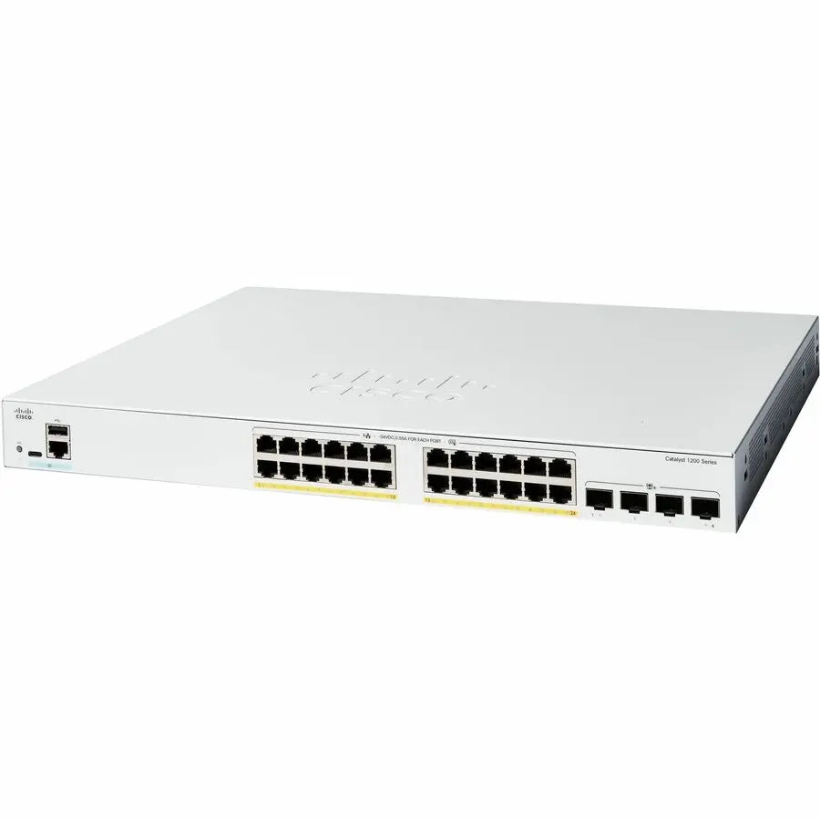 Cisco Catalyst C1200-24FP-4X Ethernet Switch – Managed 24-Port Gigabit Network Switch with Layer 3 Support