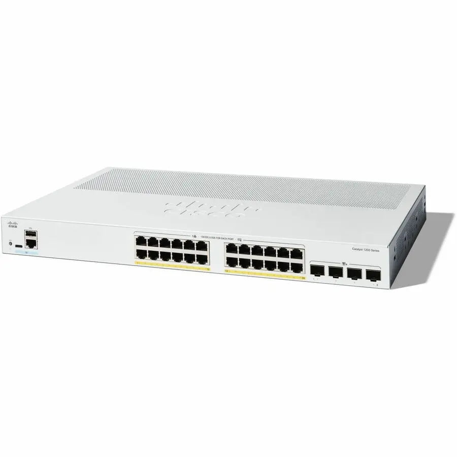 Cisco Catalyst C1200-24P-4X Ethernet Switch – 24-Port Managed Network Switch with 10 Gigabit Ethernet, Rack-Mountable, Layer 3 Routing Support