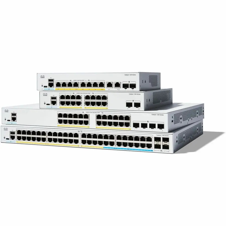 Cisco Catalyst C1300-8FP-2G Ethernet Switch – 8 Gigabit Ports, Layer 3 Support, Rack-Mountable