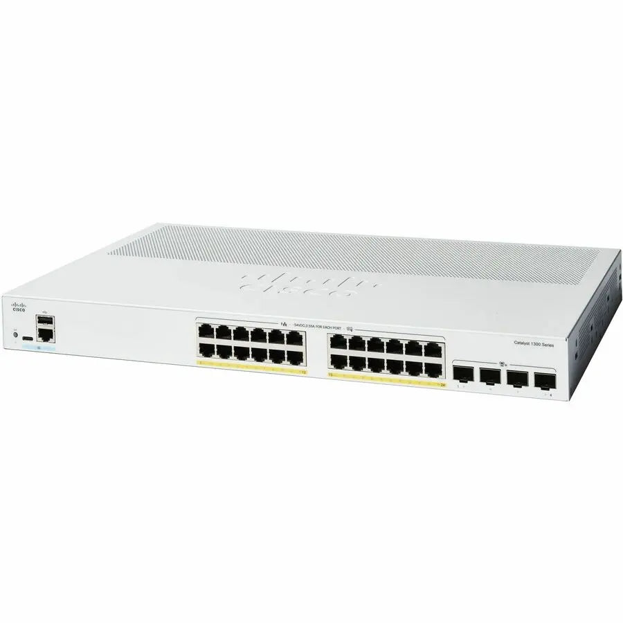 Cisco Catalyst C1300-24P-4X Ethernet Switch – Managed Layer 3 Gigabit Switch with 24 Ports and 10GbE Support