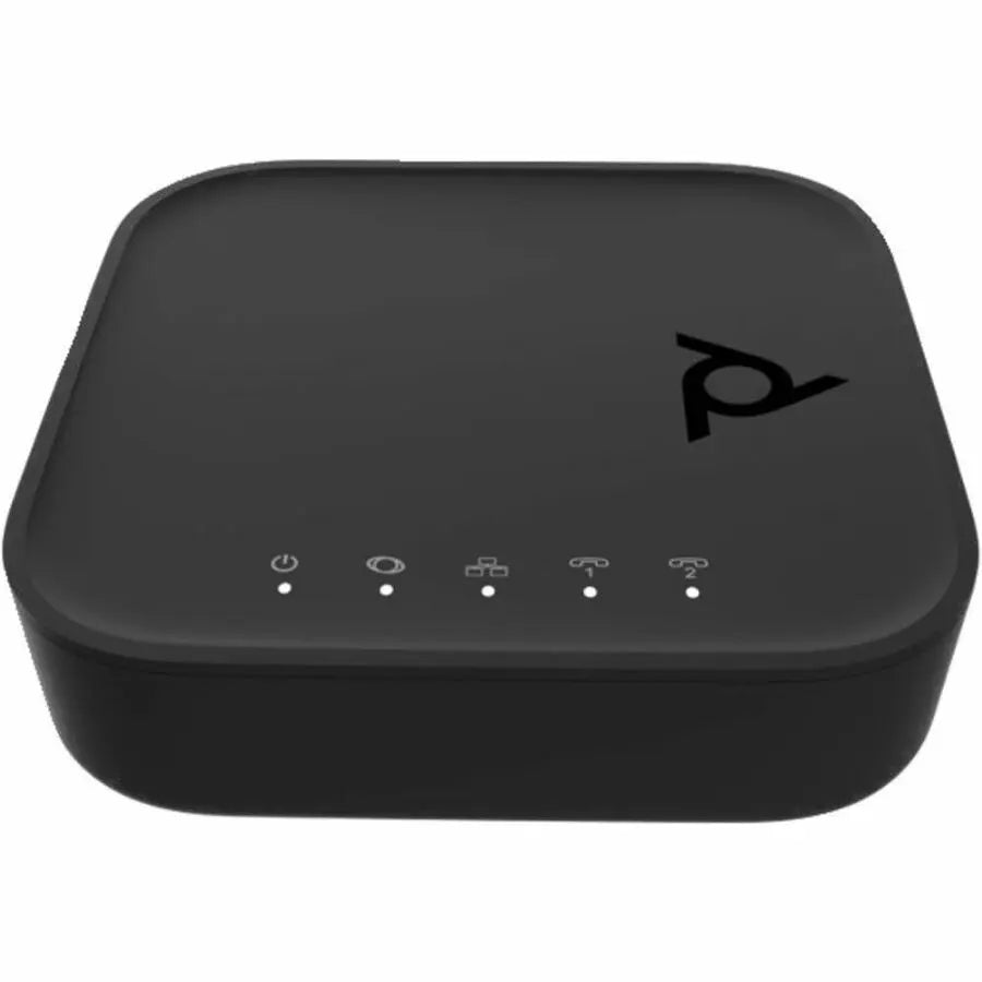 Poly ATA 402 2FXS Voice Port VoIP Adapter with Open SIP and Power Supply by HP Inc.