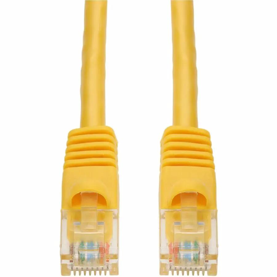 AddOn 40ft Yellow CAT 6A PVC Ethernet Cable Snagless Bubble Boot RJ-45 M/M by ADDON