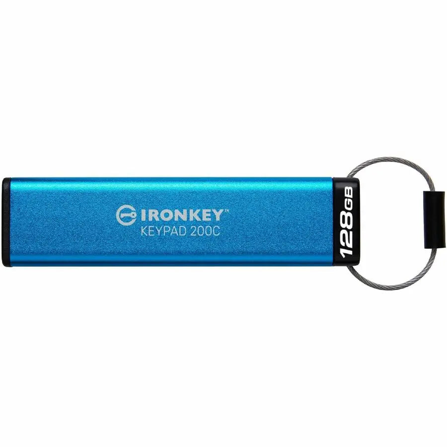 Kingston IronKey Keypad 200 Series 128GB USB 3.2 Type-C Flash Drive with Hardware Encryption