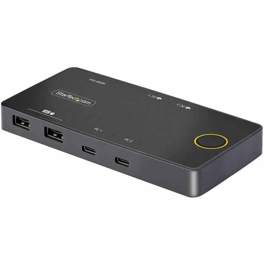 StarTech.com 2-Port USB-C KVM Switch with 4K HDMI, Dual 100W Power Delivery, and Compatibility for Mac, Windows, Linux, ChromeOS