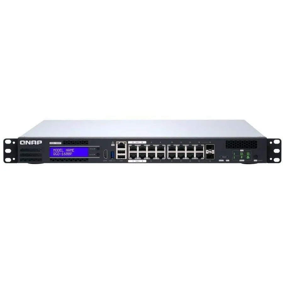 QNAP QGD-1600-4G Ethernet Switch – 16-Port Rackmount Managed Switch with Layer 2 Support and VM Integration