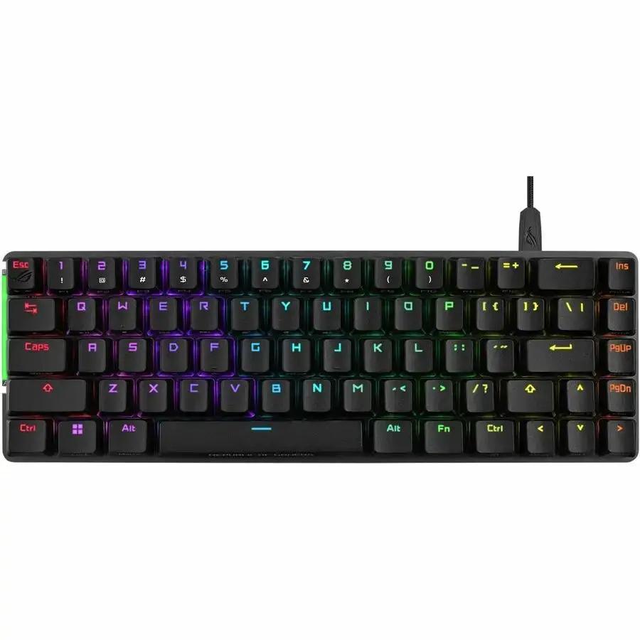 Asus ROG Falchion Ace Gaming Keyboard - Compact 65% Mechanical Keyboard with Touch Panel and Custom Switches by ASUS Computer International