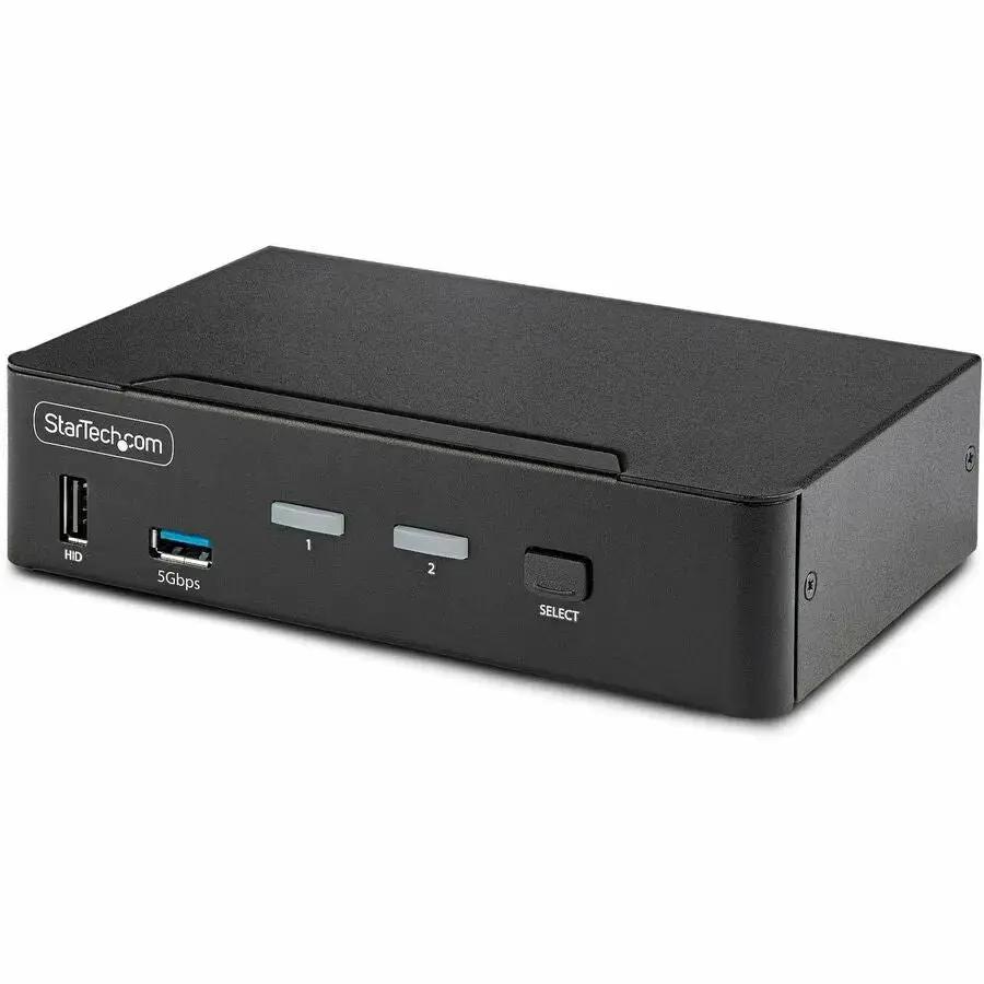 StarTech.com 2-Port DisplayPort 1.4 KVM Switch - 8K 60Hz / 4K 144Hz with USB 3.2 and USB 2.0 Support by STARTECH.COM