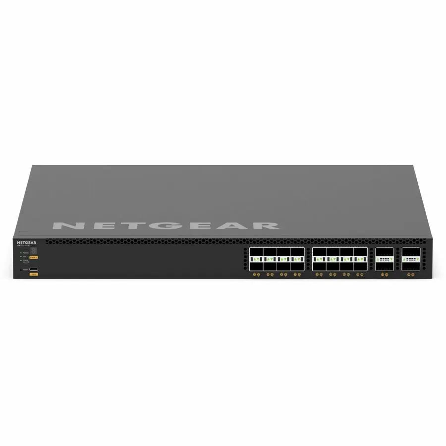 Netgear AV Line M4350-16V4C Ethernet Switch - 100G Backbone, Layer 3 Routing, Rack Mountable