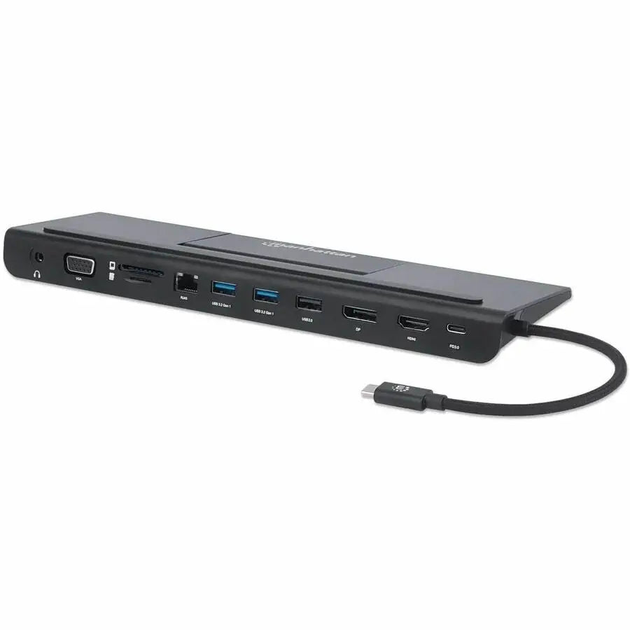 Manhattan IC INTRACOM 153478 USB-C Docking Station with MST and Power Delivery