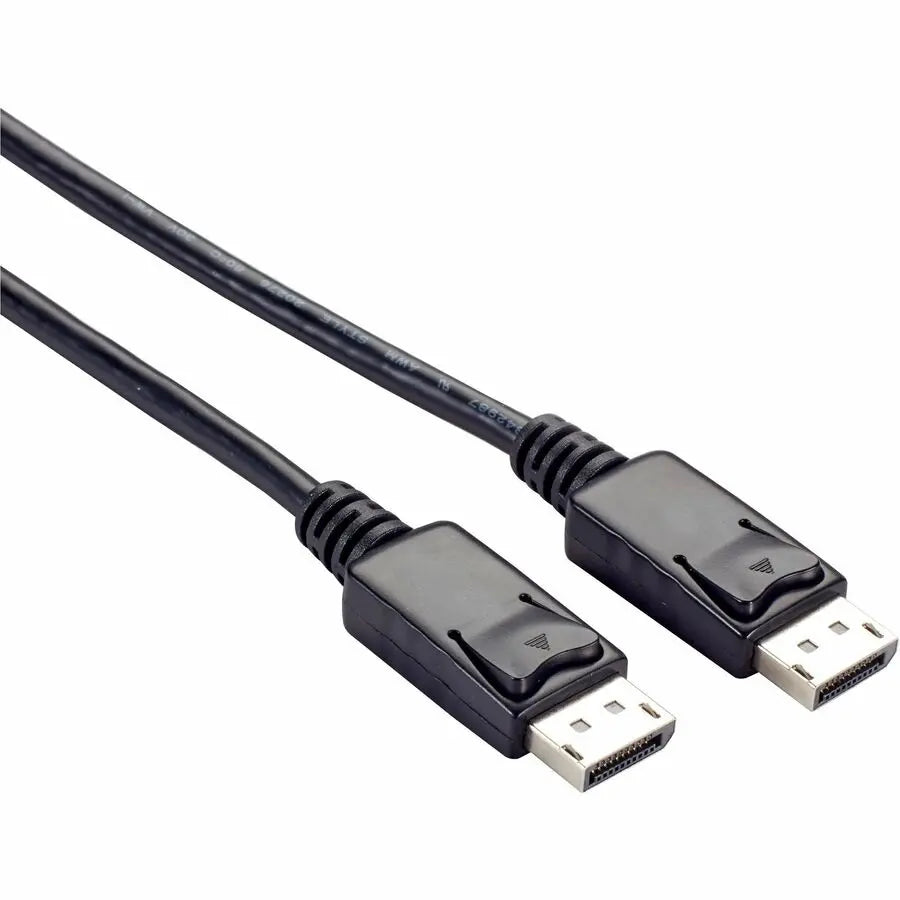 Black Box Corporation DisplayPort 1.2 Cable with Latches – 4K 60Hz, 3 ft. (Part Number: VCB-DP2-0003-MM-R2)