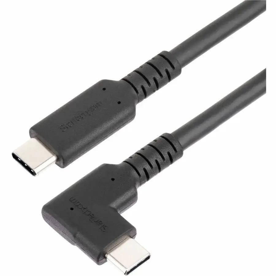 StarTech.com Rugged Right Angle USB-C Cable with 10 Gbps Data Transfer and 100W Power Delivery - 1.6ft (50cm) by StarTech.com