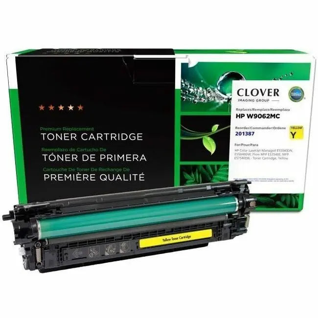 Clover Imaging Remanufactured Yellow Toner Cartridge for HP W9062MC – High-Quality, Eco-Friendly Laser Printer Supply