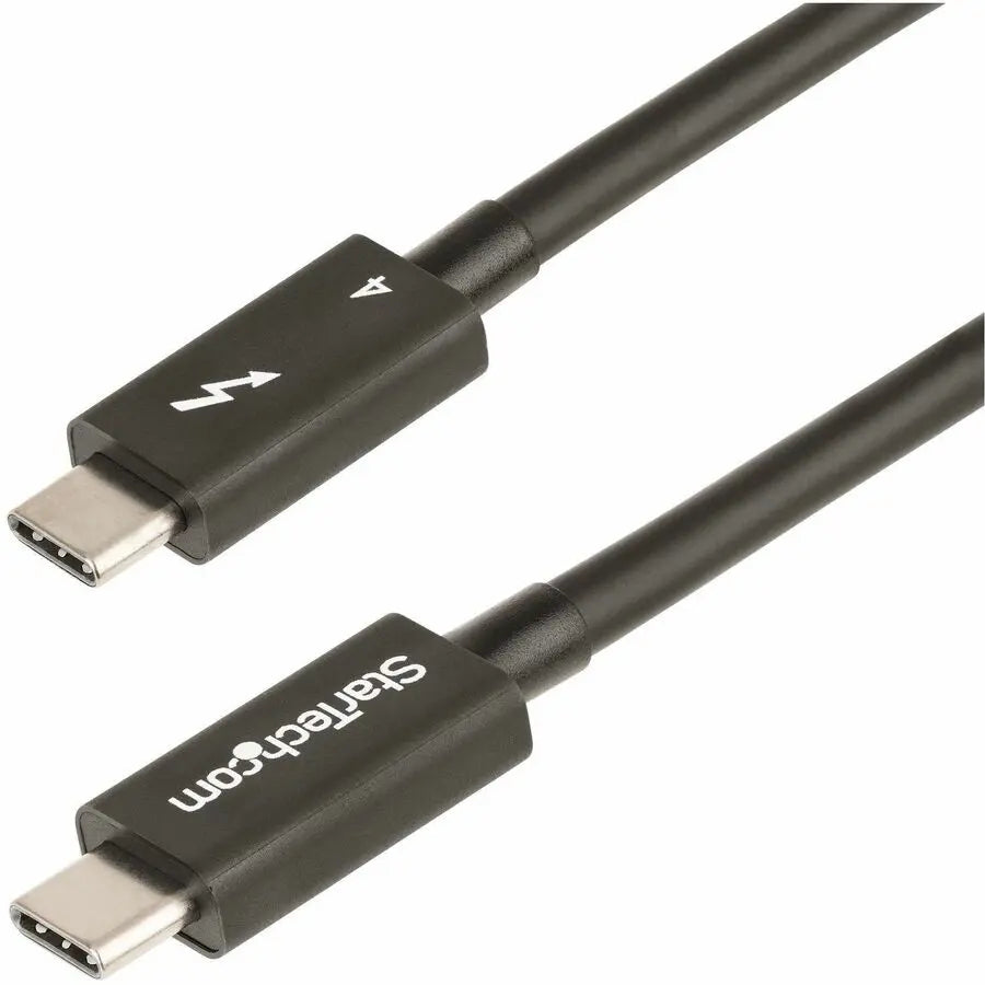 StarTech.com 3ft Thunderbolt 4 Cable TBLT4MM1M – 40Gbps Data, 8K Video & 100W Power Delivery