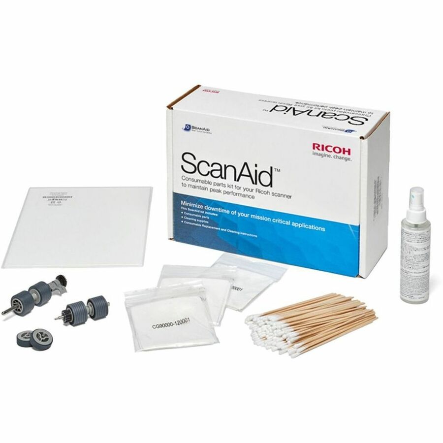 Ricoh ScanAid Scanner Consumable Kit for fi-6400 and fi-6800 - Maintenance and Cleaning Supplies