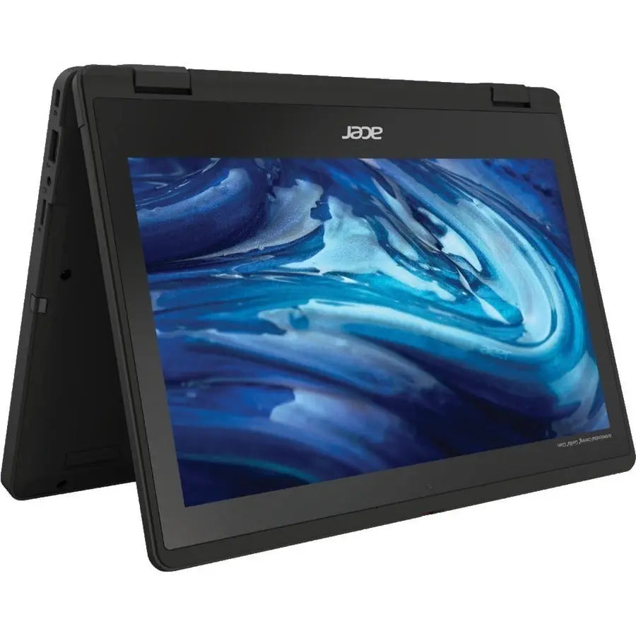 Acer TravelMate B3 Spin 11 TMB311R-33-P1GS 2-in-1 Convertible Notebook with Intel N200, 8GB RAM, 128GB SSD, 11.6" Touchscreen, Black